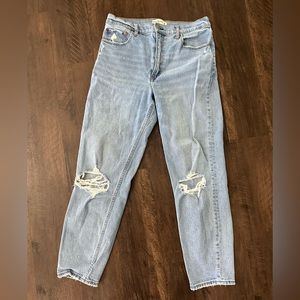 Abercrombie High Rise Mom Jean